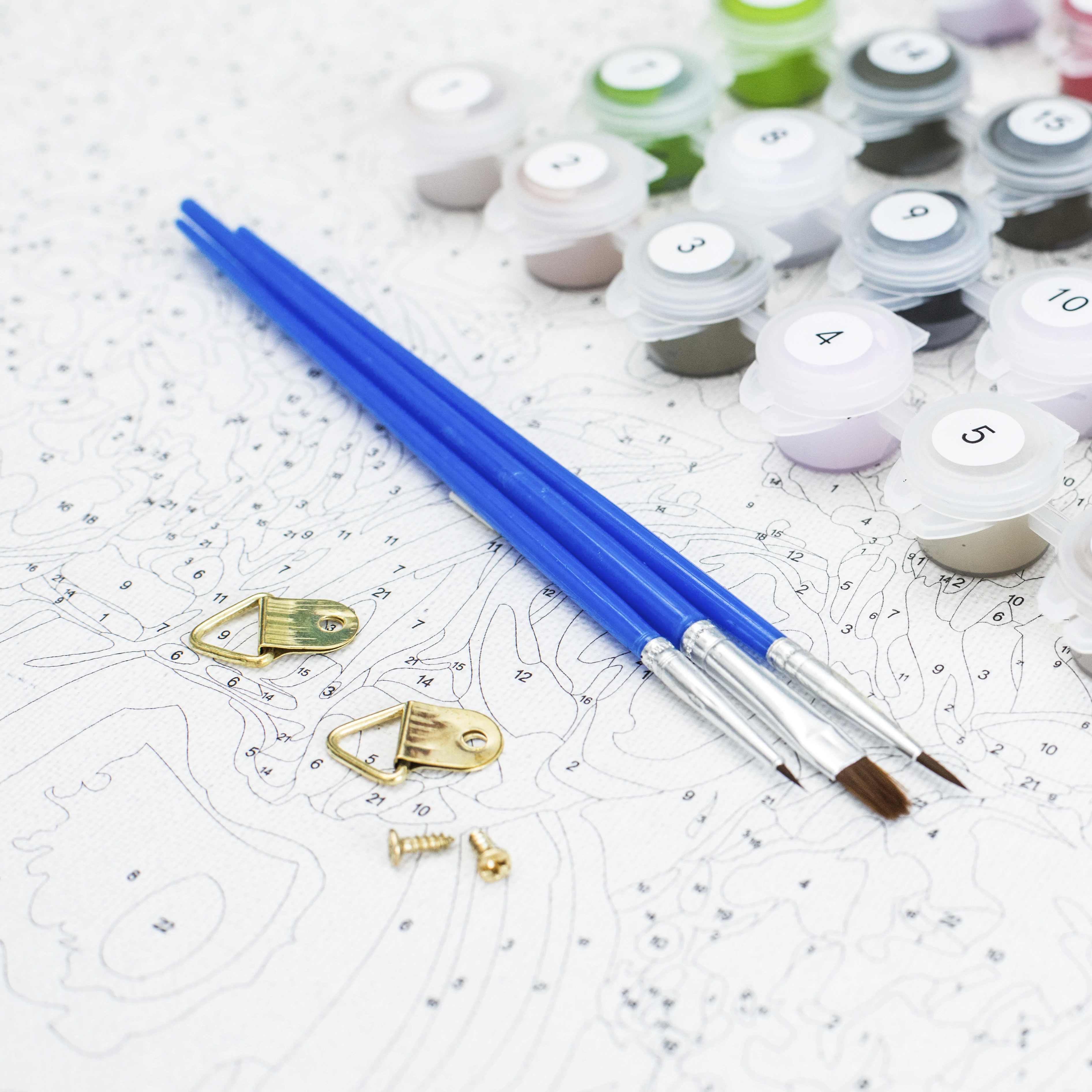 Wowdecor Kit Pittura A Olio Fai Da Te – Gatto E Animali, Notte Stellata, Tela 50,8 X 40,6 Cm (Senza Cornice)