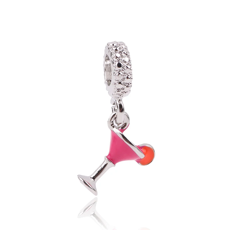 Подходит для оригинальных браслетов Pandora, сделай сам, ювелирное изделие, Daisies, ажурный Шарм, серебряный лев, воздушный шар, ракушка, бусы-носороги - Цвет: X105
