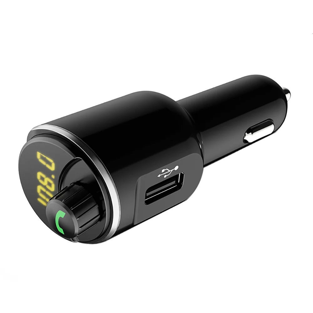 Беспроводная гарнитура Bluetooth Car Kit MP3 Музыкальный плеер FM-передатчик Громкая связь Dual USB