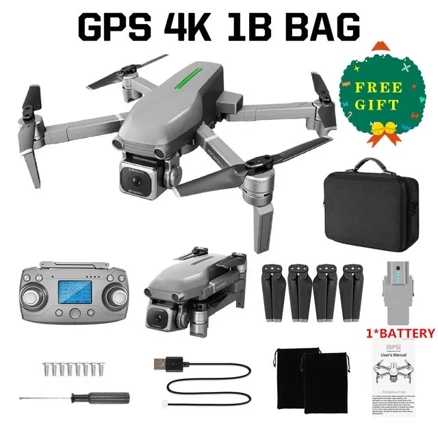4K 1B with bag Радиоуправляемый квадрокоптер L109 Дрон gps 4K HD камера 5G wifi FPV Бесщеточный мотор складной селфи дроны Профессиональный 1000 м дальние расстояния - Цвет: 4K 1B with bag