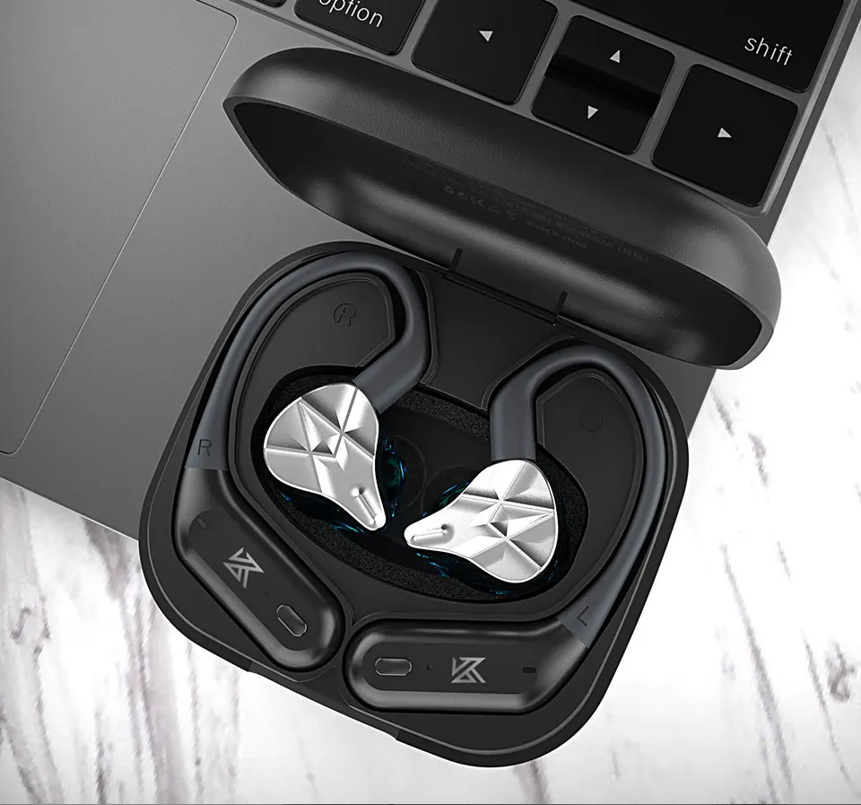 KZ AZ09 Pro Upgrade Wireless Headphones Bluetooth-compatible 5.2 Cable Wireless  Ear Hook B/C PIN Connector With Charging Case