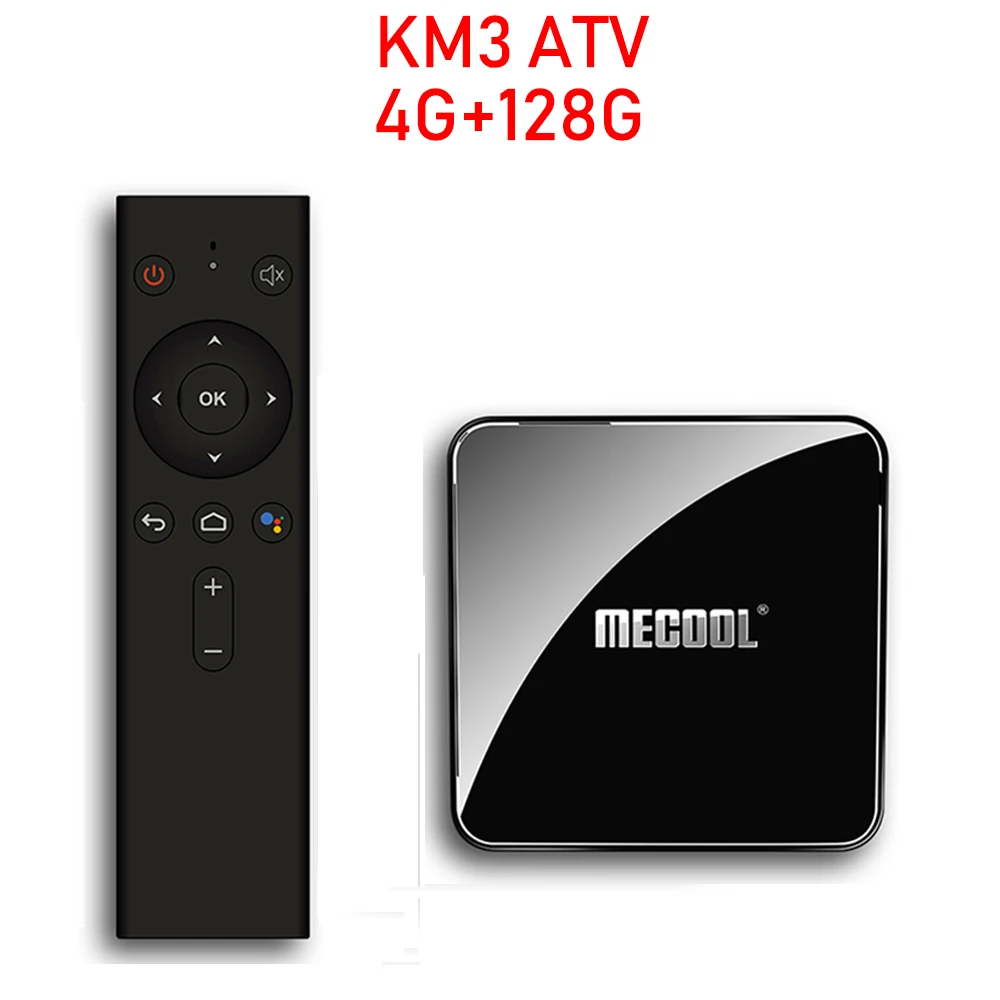 KM3 ATV 4G 128G KM3 A tv Android tv Google Сертифицированный Android 9,0 tv Box 4 Гб 64 Гб 128 ГБ Amlogic S905X2 4K 5G Dual Wifi BT4.0 PK X96H - Цвет: KM3 ATV 4G 128G