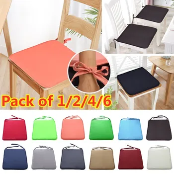 

1Pcs Candy Colors Cushion Garden Fabric Plain Plain Cushion European Dining Chair Cushion Creative Sofa Fabric Cushion 37*37cm 7
