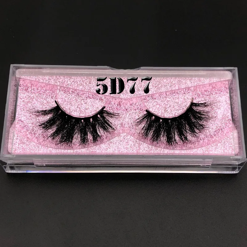Mikiwi 5d lashes 3D норковые ресницы розовое золото блестящий чехол коробка с собственным логотипом для оптового заказа whalesale - Цвет: 5D77