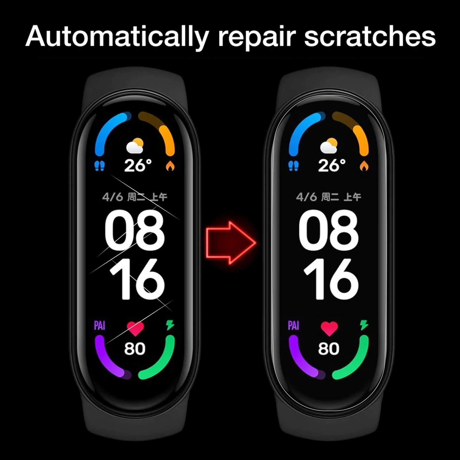 Гидрогелевая пленка для Xiaomi Mi Band 6 5 Band6 MiBand6 9D, изогнутая  Защитная пленка для смарт-браслета Xiomi MiBand 6, не стекло, 2 шт. -  купить по выгодной цене | AliExpress