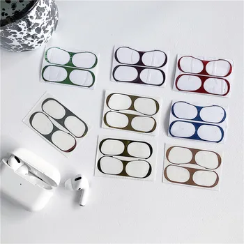 

Metal Alloy Sticker For Apple Airpods Pro Charging Box Ultra-thin DustProof Protection Flim Sticker Earphone Accessories