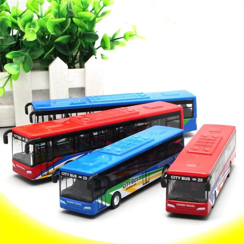 

12cm Alloy Car Pull Back mini bus Model Toy Collection Car Vehicle Toys For kids Christmas birthday Gift cake decoration
