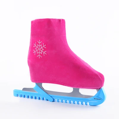 Новая обувь для фигурного катания на льду Patins с алмазным покрытием, защита для роликовых коньков, эластичная байковая обувь для детей, девочек, подростков - Цвет: Pink S