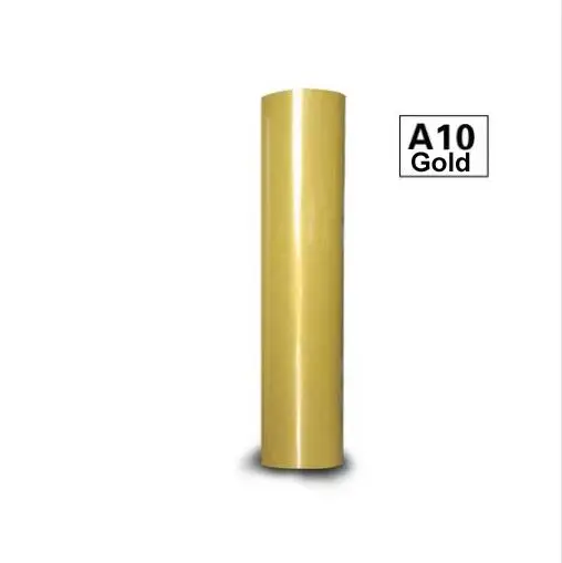 gold 1 лист 30 см x 25 см ПУ ПВХ теплопередача Винил термопресс машина футболка железа на HTV печати - Цвет: gold