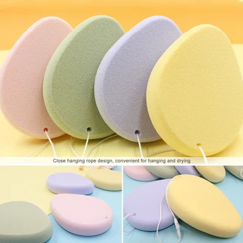 

Pro Water Drop Face Washing Foundation Powder Face Wash Clean Sponge Beauty Makeup Accessory Cleaning Puff