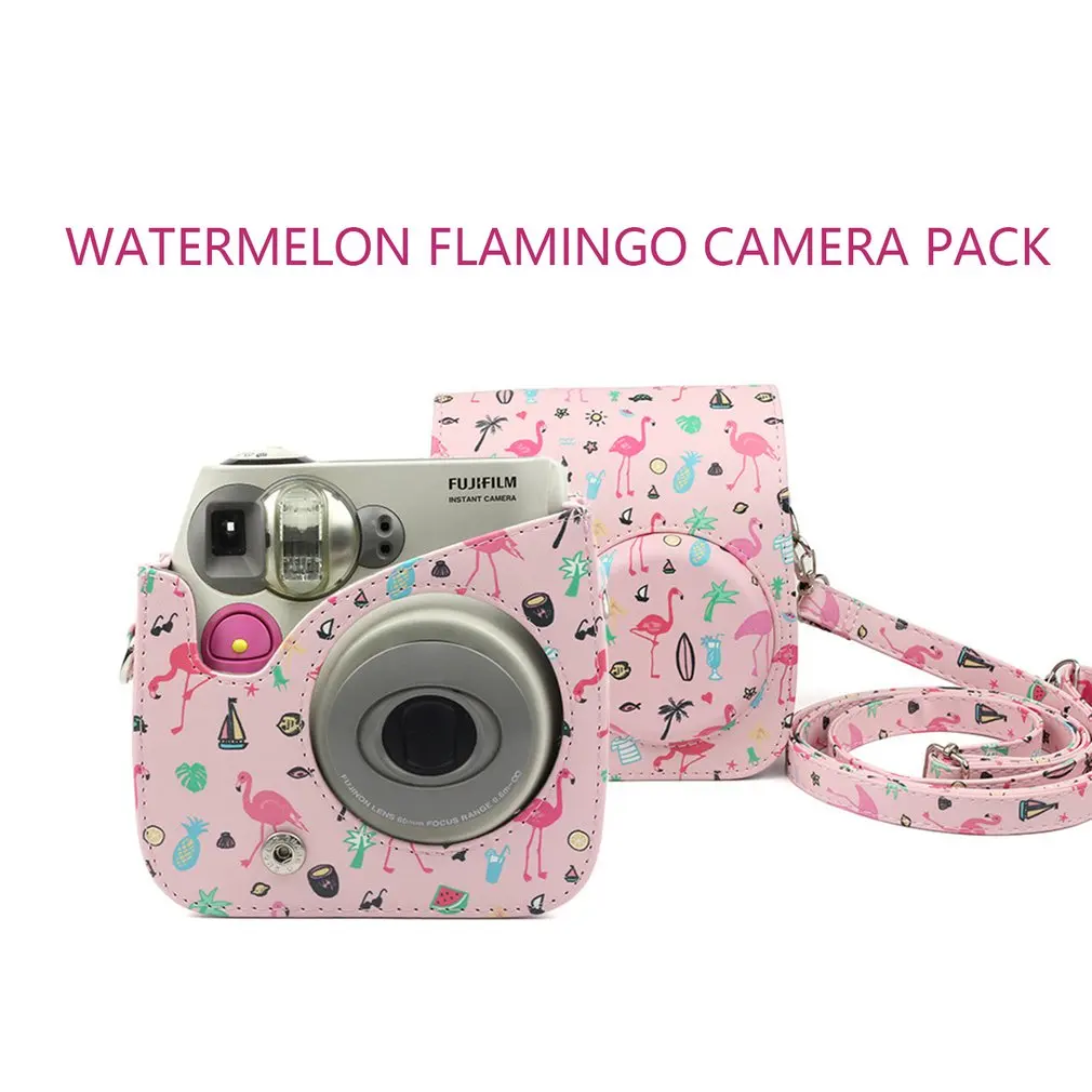 Чехол-сумка для камеры Instax из искусственной кожи для моментальной камеры Fujifilm Instax Mini 7s 7c и камеры Polaroid PIC-300