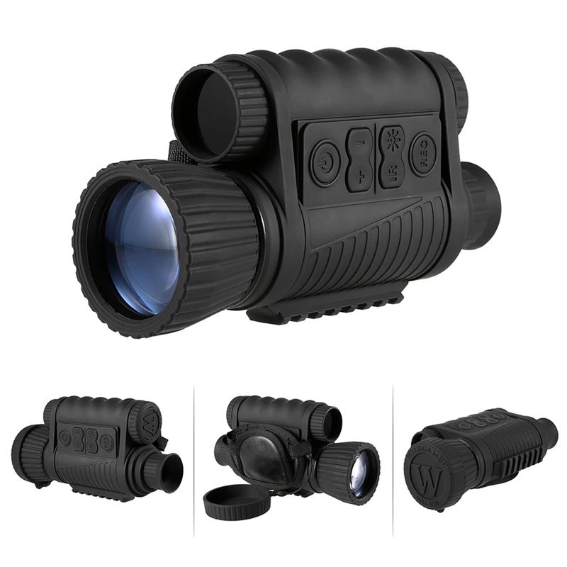 Инфракрасный монокуляр ночного видения 6X50 зум очки ночного видения 350 м расстояние ночного наблюдения и цифровой ИК охота D