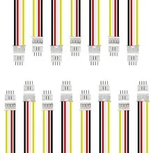 

30pcs/lot JST 4 Pin Connector Male to Female with 150mm Cable 26AWG, XH2.0 Wire Cable Plug Connector Socket Electronic Wire