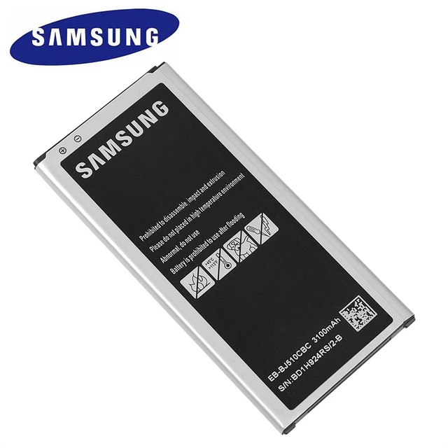 Batteria di ricambio originale Samsung EB-BJ510CBE per Samsung GALAXY J5  2016 versione J5109 J5108 J5