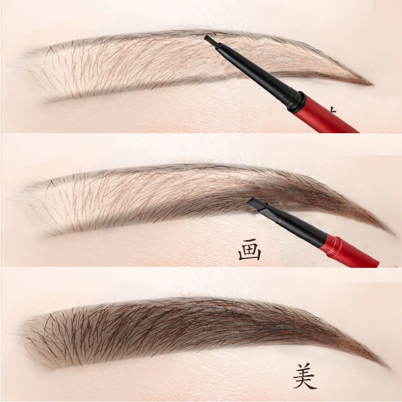 

Eyebrow Pencil Professional Automatic Double Ended Super Slim Cosmetic Makeup Tools Waterproof Long Lasting eyebrow marker Pen