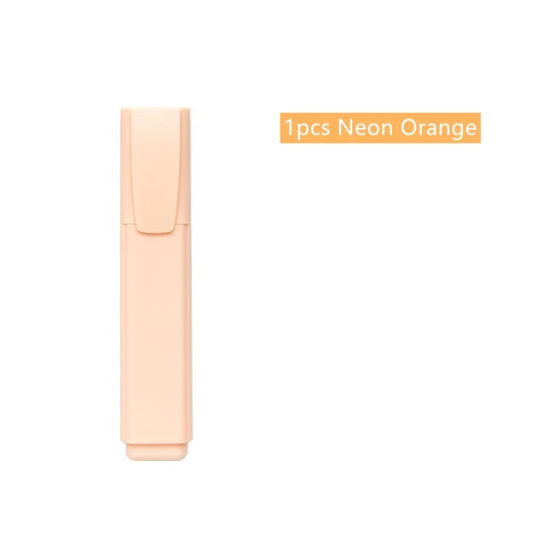 1pcs Orange Макарон Цвет маркер, фломастер неоновые Однотонная Одежда Пятно вкладыш ручки для рисования Выделите Бумага факс офисные школьные принадлежности, блокноты в F020 - Цвет: 1pcs Orange