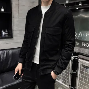 Fanwo Fw2185 Winter New Style Trend Men Solid Color Large Size Stand Collar Warm down Jacket Coat