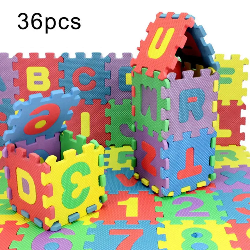 

36Pcs Children Alphabet Numbers Puzzles Crawling Foam Floor Mat Education Toy