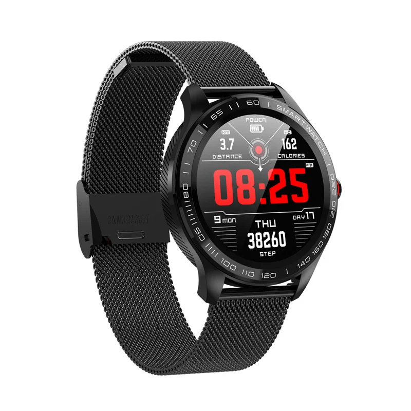 ЭКГ PPG Смарт-часы L9 мужские спортивные часы с Bluetooth, умные часы, водонепроницаемые IP68, кровяное давление, кислородная кожа, часы для женщин - Цвет: black