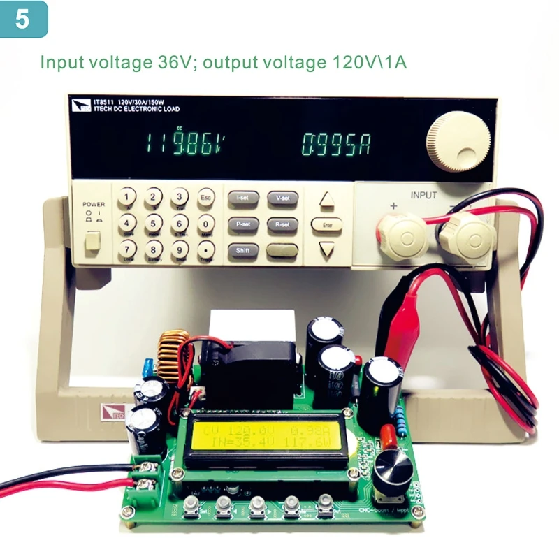 Dc-dc Módulo Impulsionador Impulso 12vnullnull120v Mppt 0-15a Ajustável Dpx800s nc cv cc DPX800S DC-DC NC CV CC Módulo Impulsionador