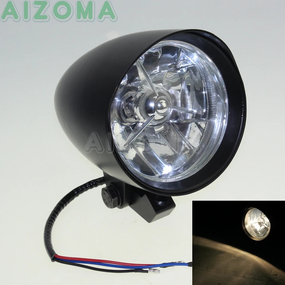 H4 12V 60/55W мотоцикл черный фар Испытание на устойчивость к высокой и низкой луч для Harley спортивный Железный 883 1200 сверхнизких сорок Egiht настраиваемая фара переднего света
