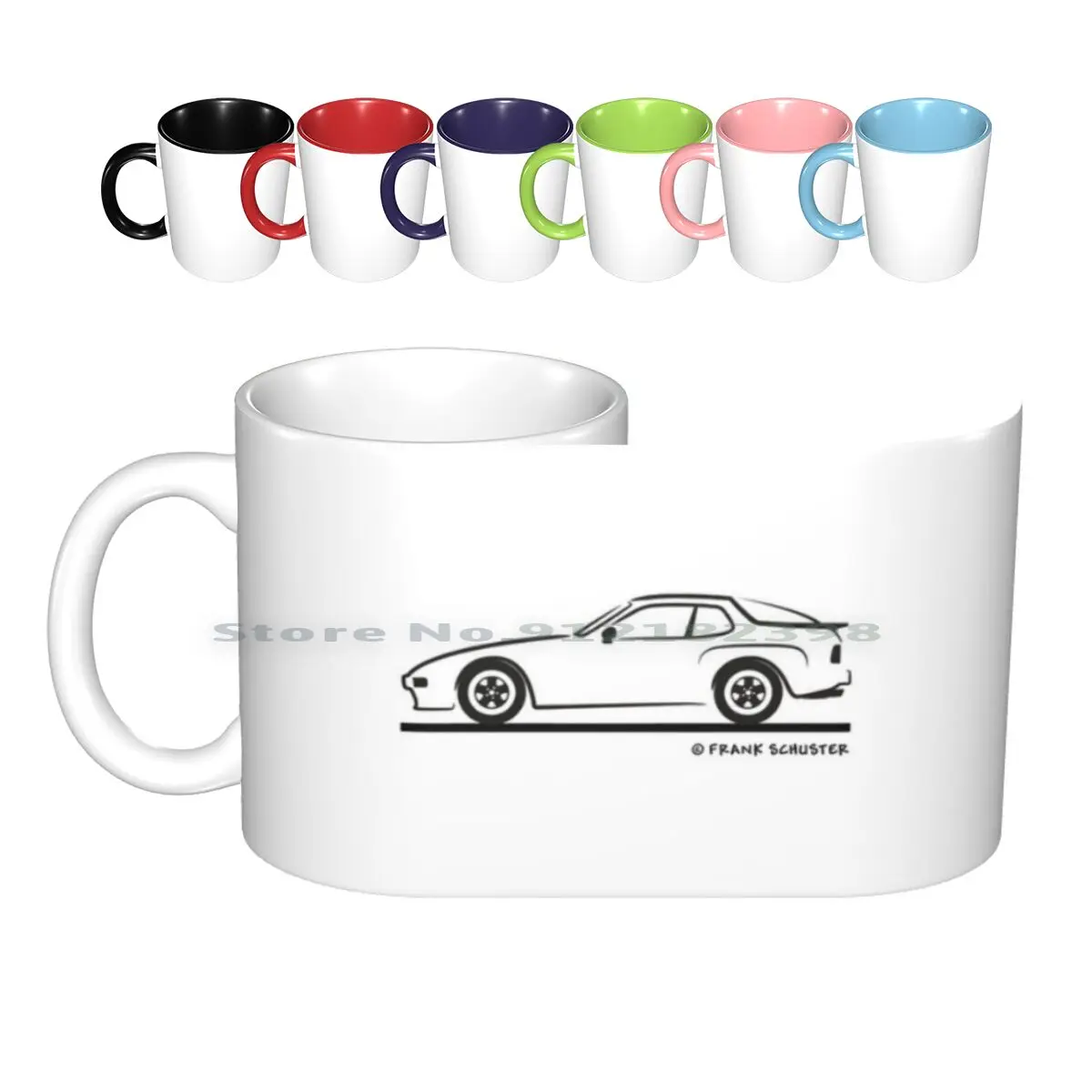 944 Turbo Tazze In Ceramica Nera Tazze Da Caffè Tazza Da Tè Al Latte 944 944 Turbo 944 Turbo 944 Turbo Frank Schuster 944 Turbo 944 Turbo