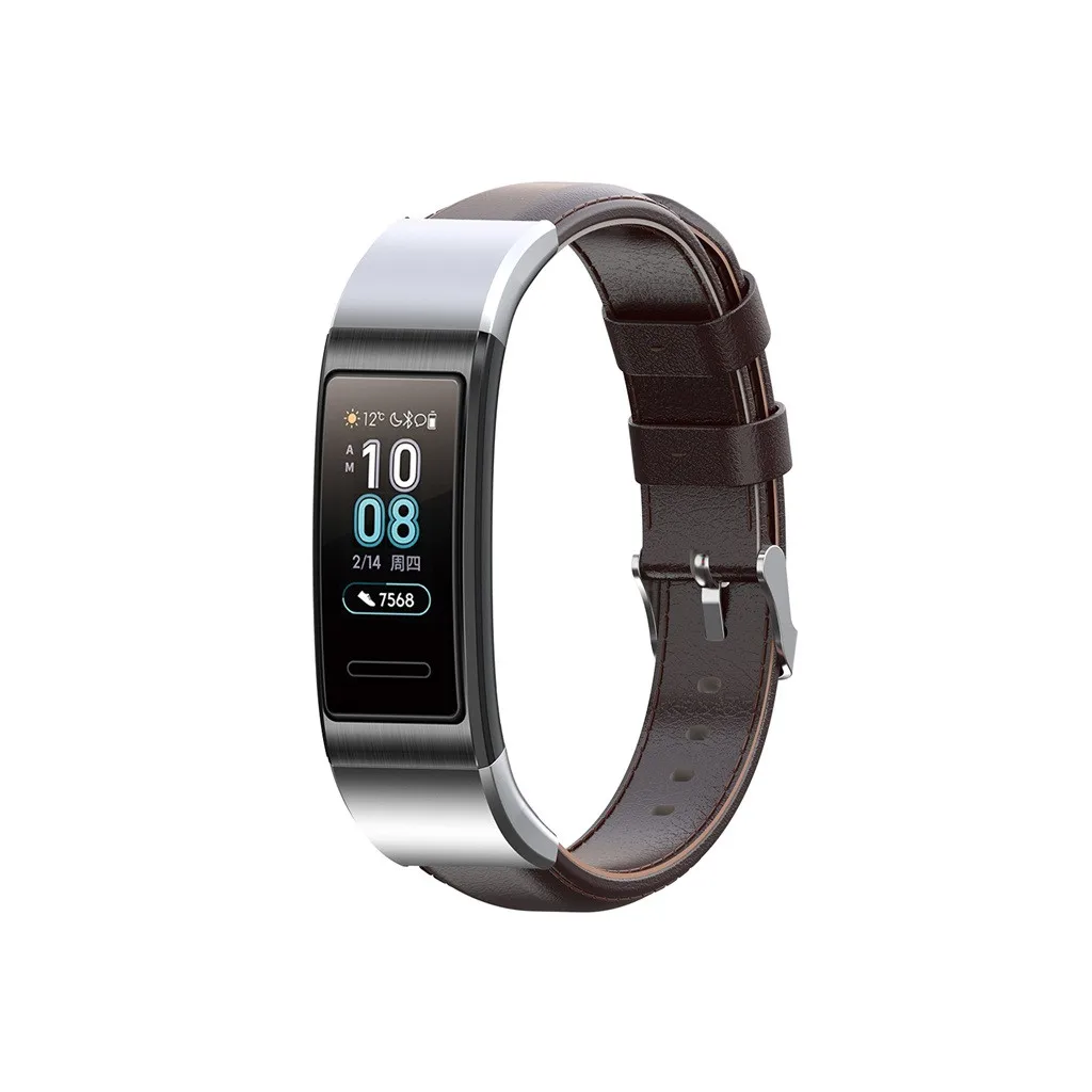 Кожа Замена Пряжка для ремешков наручных часов Ремешок Для huawei Band 3/3 Pro