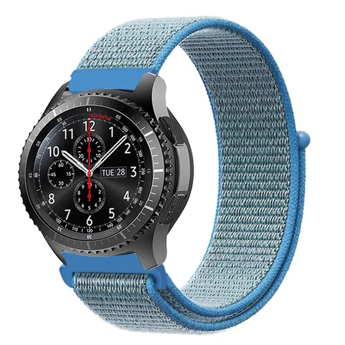 Gear s3 Frontier ремешок для samsung galaxy watch 46 мм 42 мм активный 2 нейлон 22 мм ремешок для часов huawei gt ремешок amazfit bip 20 44 - Цвет ремешка: tahoe blue