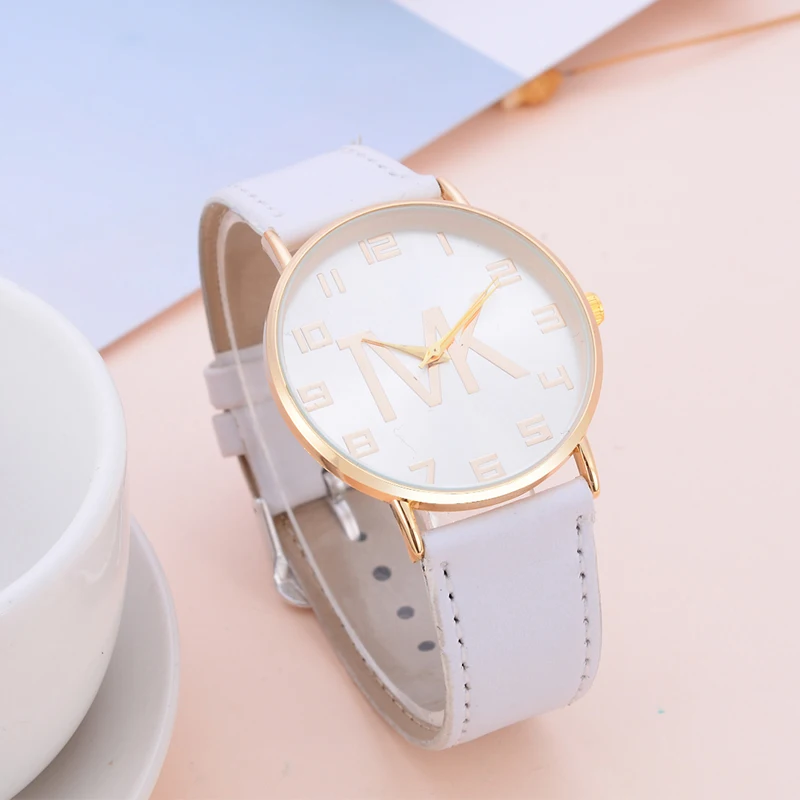 reloj mujer New Luxury Brand TVK Casual Watch Fashion Women Leather Belt Quartz Wristwatch Men Casual Outdoor Watches Chasy