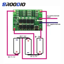 3S 40A BMS 11,1 V 12,6 V 18650 Защитная плата для литиевых батарей с сбалансированной версией для электродвигателя 40A ток