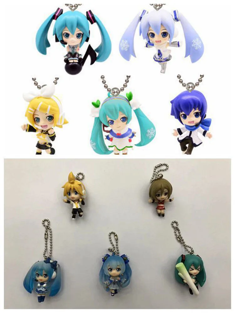 

Hatsune Miku 1 S 2 S 5-Special Qualified Should Aid Patrol Tone Christmas Hatsune Capsule Toy Keychain Pendant
