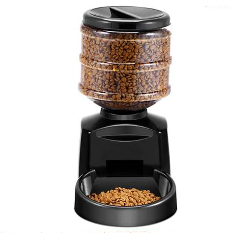 Large Dog Feeder Automatic Food Bowl Dispenser Dog Food Dispenser