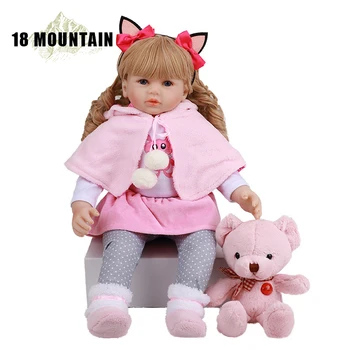 

Cute Princess Doll 24 Inch Lifelike Real Girl Reborn Bonecas 60 cm Silicone Soft Body Reborn Dolls Menina Birthday Gifts