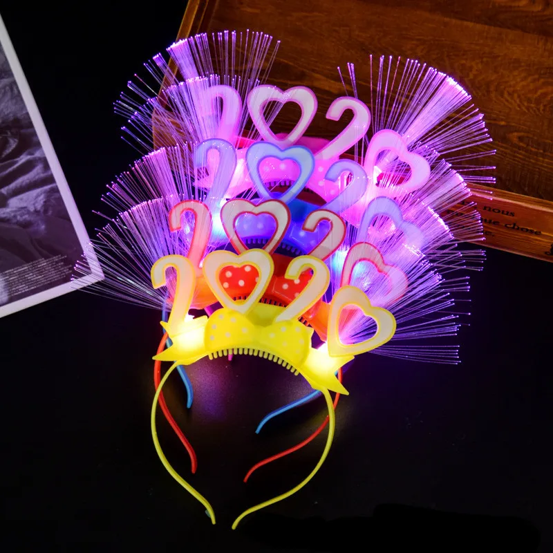 Очки с мигающими светодиодами светящиеся вечерние декоративные сверкающие с подсветкой повязка на голову фестиваль Свадьба год сверкающие принадлежности для вечеринки - Цвет: 3