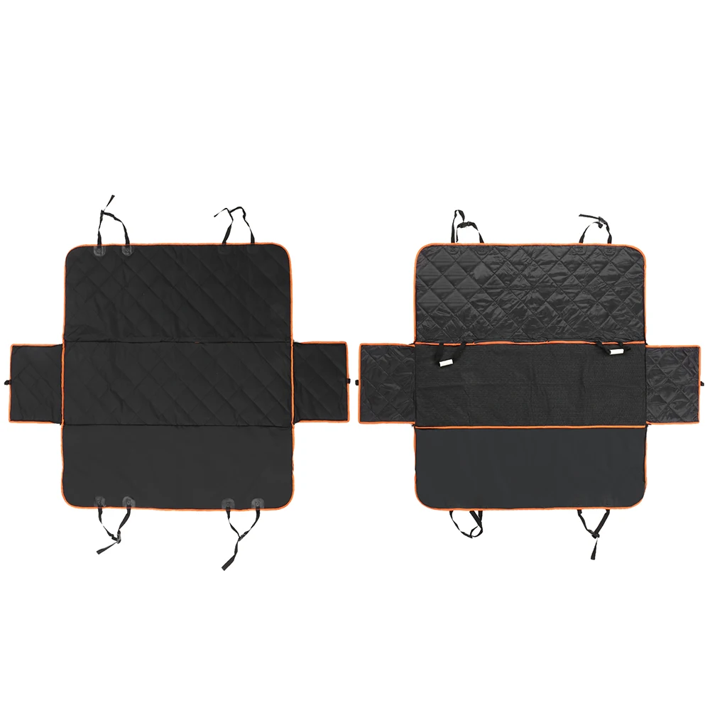 

Hot Pet Car Seat Cover Waterproof Non-skid Dog Cat Seat Covers with Orange Brim and 2 Side Flaps for Cars Trucks and SUV