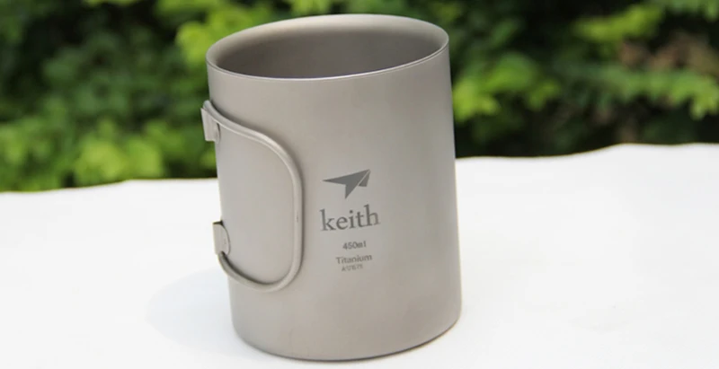 Keith Titanium Cup Double wall-Cabo Dobrável Caneca