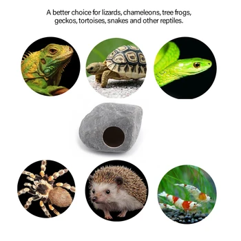 

Reptile Shelter Hiding Cave Habitat for Lizards Frogs Snakes Shrimp Spider and Other Reptiles species Reptiles Habitat Decor