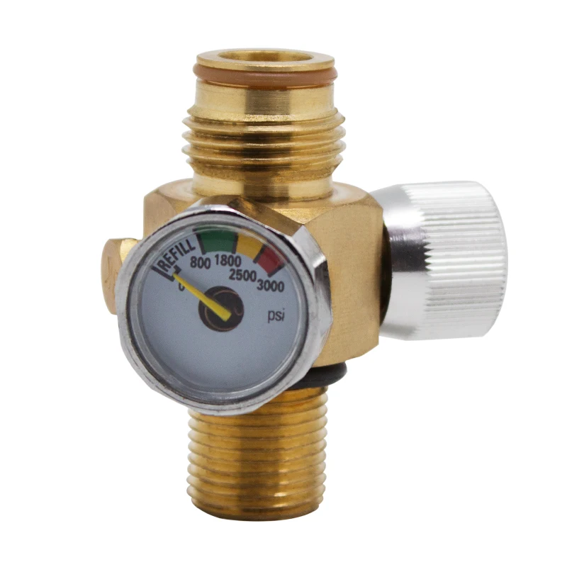 Taousa 70233 Brass CO2 Pin Valve On/Off for Paintball Tanks Valves