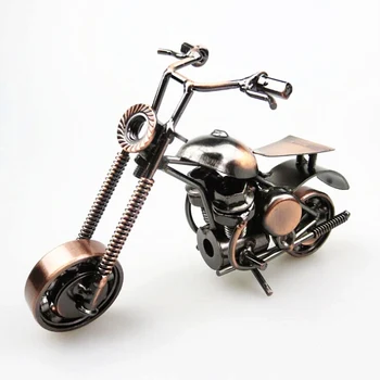 

Classical 3D Handmade Motor Model Scrambling Motorcycle Decoration Simulation Motorbike Ornament Racing Motorcycle pattern Toy