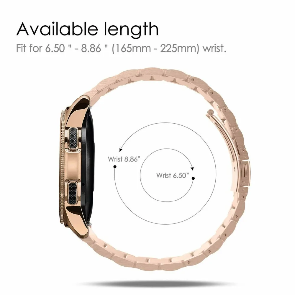 Новинка для samsung Galaxy Watch Active 2 40 мм/44 мм ремешок из нержавеющей стали ремешок для часов