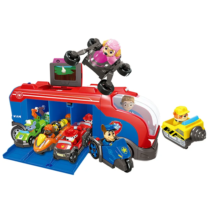 

Paw Patrol Juguete Mobile Rescue Bus Dog Patrulla Canina Anime Figures Car ABS Action Figure Kids Toys for Children Gifts
