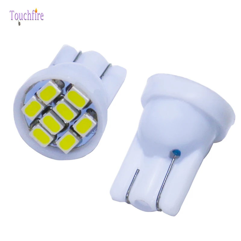 100 шт. T10 W5W 8 smd Светодиодные Автомобильные лампы 194 168 192 1206SMD Автомобильный Клин