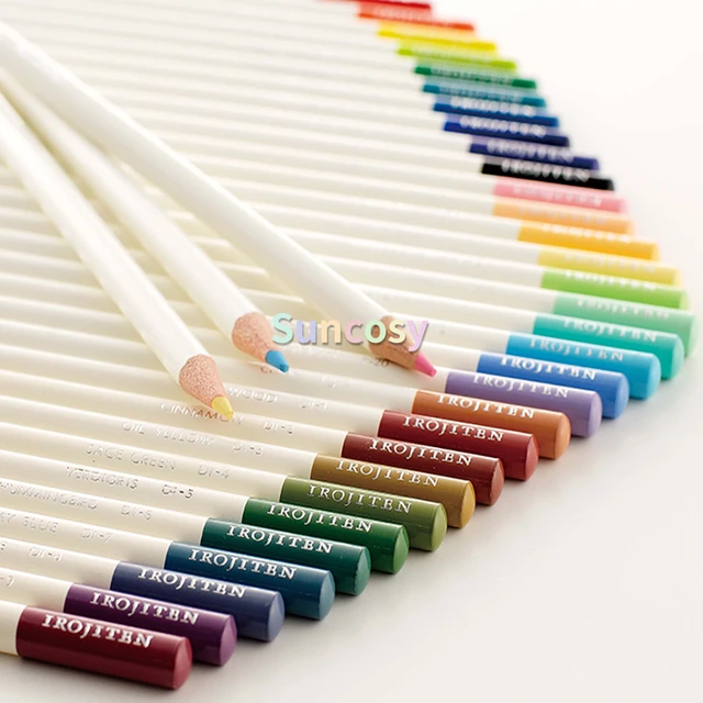 QIANXUNWUYU 120 Colors for Beginners Painting Adult Painting Professional  White Rod Oily Colored Pencils artist art