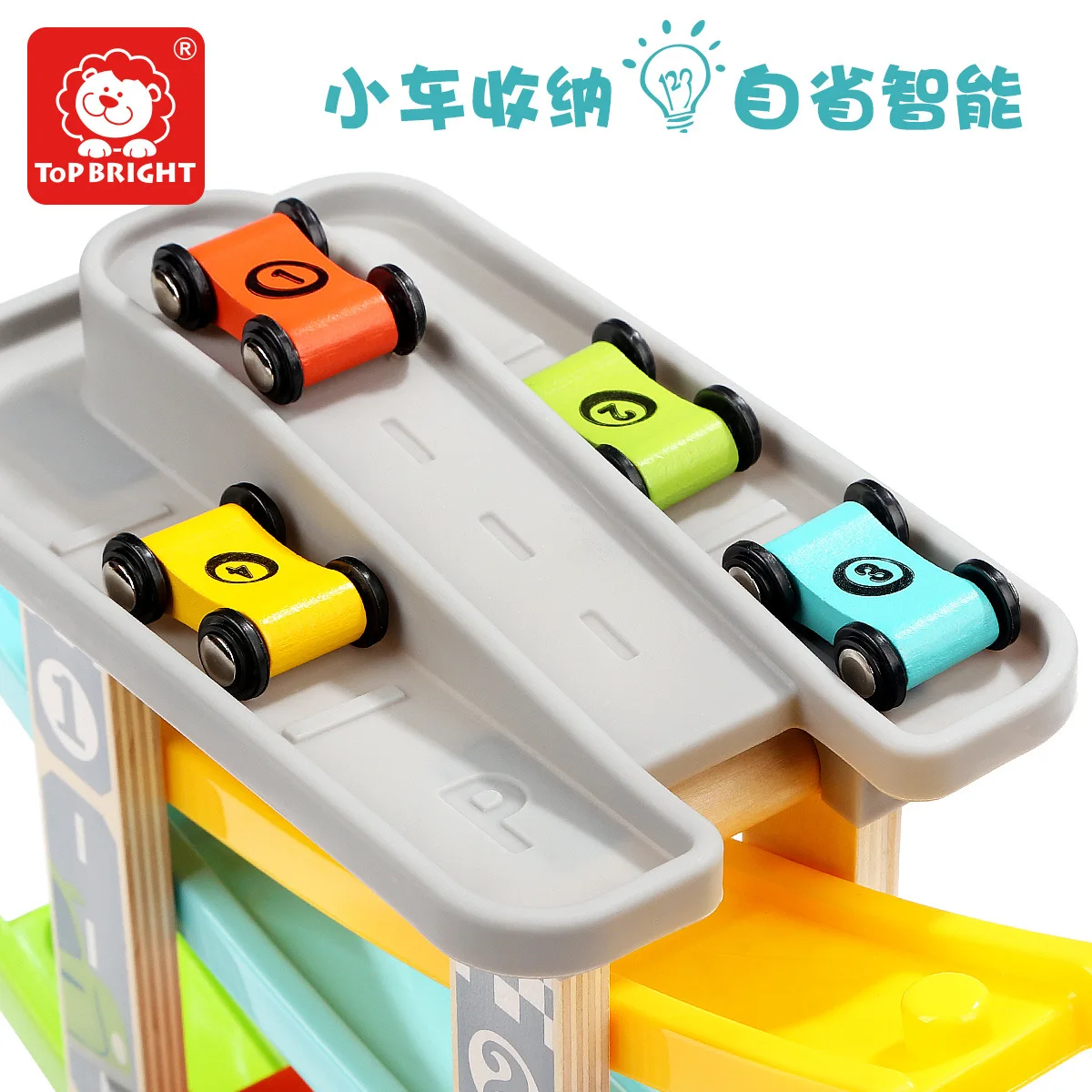 

TOPBRIGHT Boy Baby Wooden Toy Car Model Slippery Camera Track Children Car Educational Early Childhood Education Set