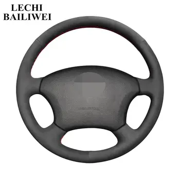 

Car Steering Wheel Cover for Toyota Land Cruiser Prado 120 2004-2009 Land Cruise Anti-slip Hand-stitched Black Suede