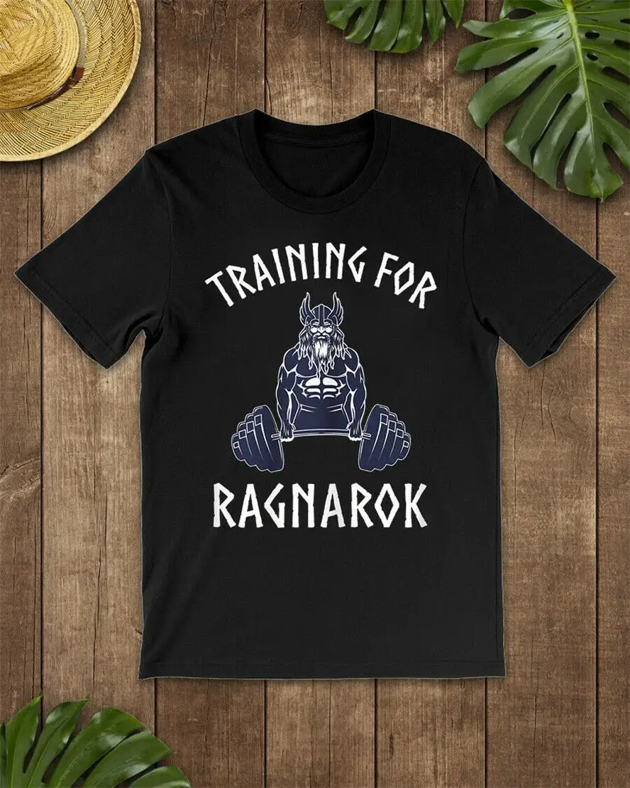 Viking Training For Ragnarok Shirt Norse Gym T-Shirt Black-Navy Men-Women-Youthv Homme Plus Size Tee |