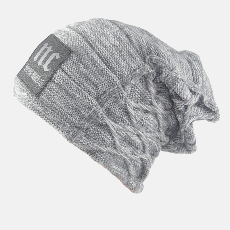 Стильные шапки Skullies Beanies, зимние шапки, мужские толстые теплые зимние шапки, Толстые мужские шапки Beanies, мужские зимние шапки s toucas gorros - Цвет: 10