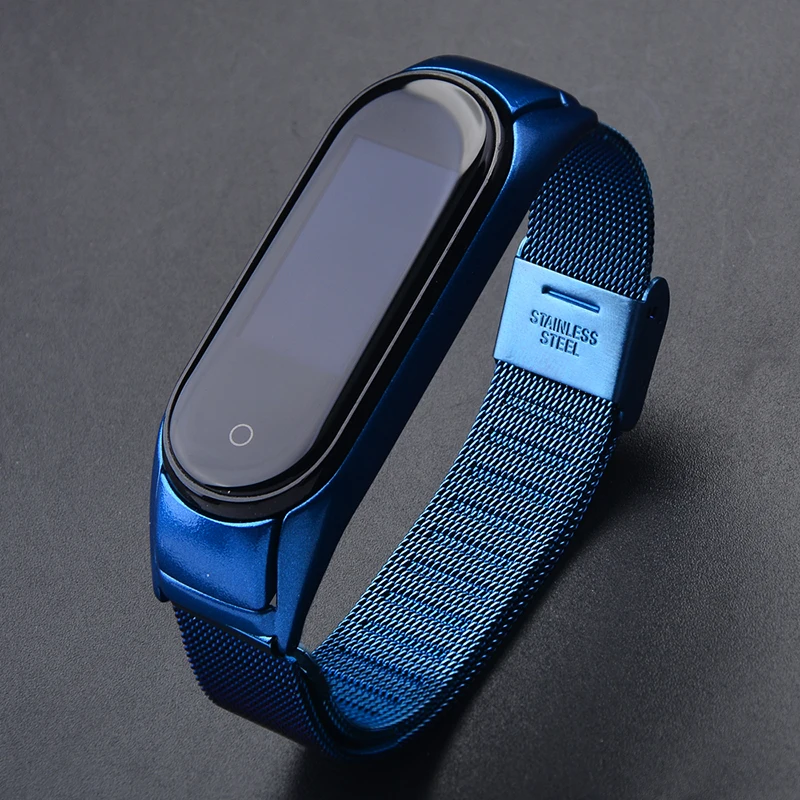 Металлический ремешок OLLIVAN из нержавеющей стали для Xiaomi mi Band 4, ремешок на запястье для Xiaomi mi band 4 3, браслет для mi Band 4 mi 4 Pulseira
