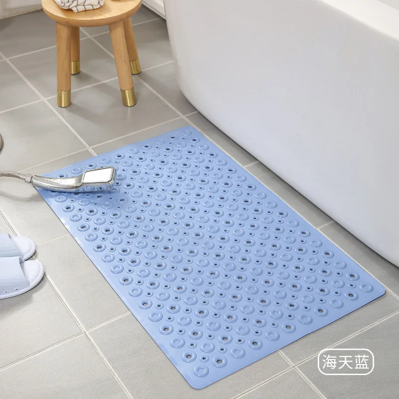 Hotel toilet foot pad bathroom non slip pad suction cup shower fall proof PVC floor pad