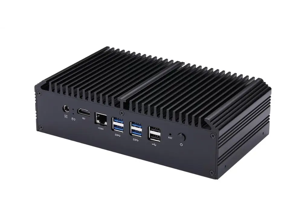 Latest New 8 Gigabit Lan Core i3 i5 i7 NIC Firewall Router AES-NI Fanless Computer,Support PFsense,Q800GE